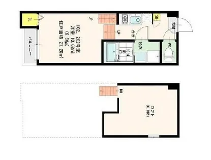 アインス グリュック【1階】の間取り