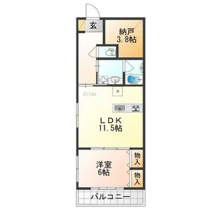 Roa Higashiyama【4階】の間取り