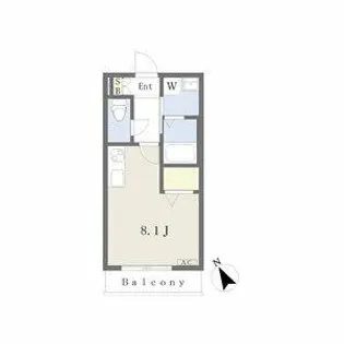 アドニス杁中【2階】の間取り