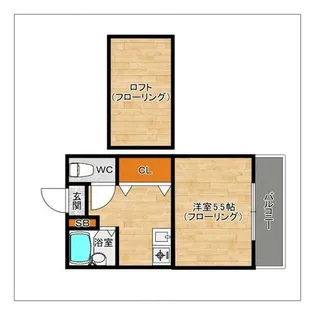 セイントヴィラ新宮【103号室】の間取り