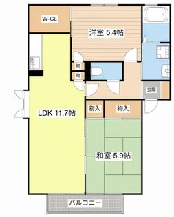 フォーレス K【0201号室】の間取り
