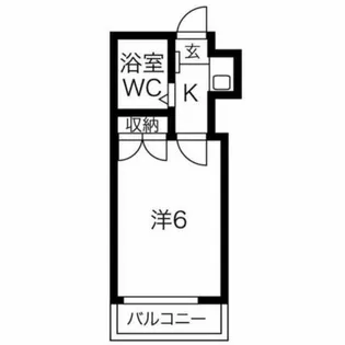 サンパレス岡崎公園【205号室】の間取り