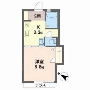 グリーンプラザ中町【1階】の間取り