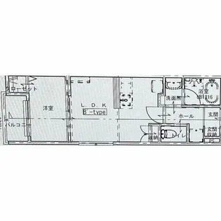 Prelude岡崎公園【202号室】の間取り