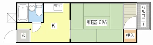 ハイツトミダ【2階】の間取り