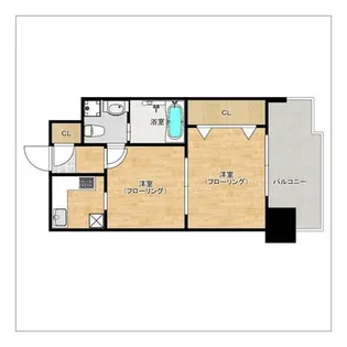 エステートモア平尾センティモ【3階】の間取り