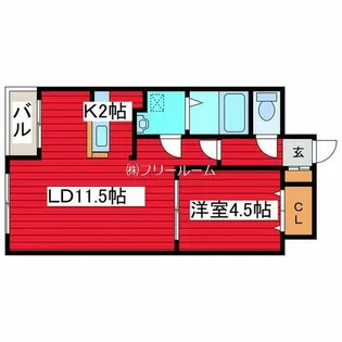 ノール月寒中央通【6階】の間取り