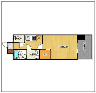 エンクレスト天神MERSII【2階】の間取り