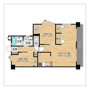 三愛シティライフ香椎【6階】の間取り