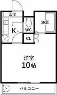 コーポイーストC【1階】の間取り