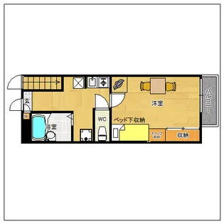 レオパレスMIJ【103号室】の間取り