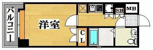 サヴォイレジェント【9階】の間取り