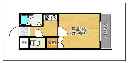 ヴィラージュ精華短大前【302号室】の間取り