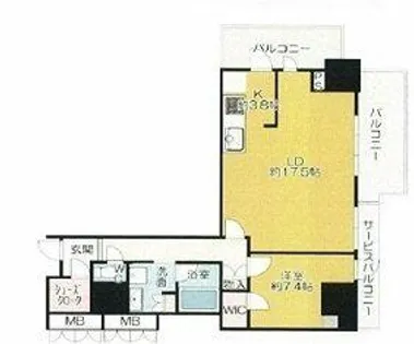 ザ・ハウス豊橋【1907号室】の間取り