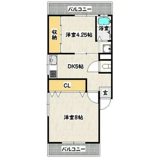 津崎マンション【2階】の間取り