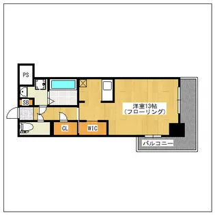 ロイヤル博多駅前【216号室】の間取り