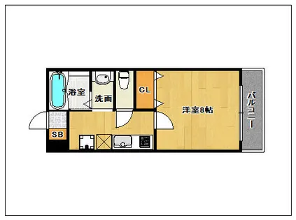 グレースパーク【405号室】の間取り