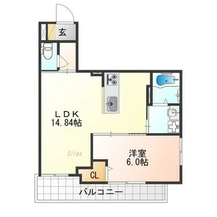 Side西ノ京【2階】の間取り