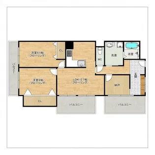 日商岩井今泉マンション【710号室】の間取り