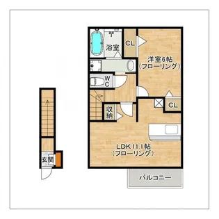 サンシャインI【2階】の間取り