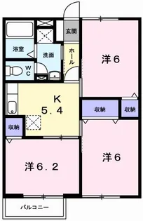 ソレイユ 西本パート1A【1階】の間取り