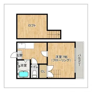 クレメンツ【203号室】の間取り