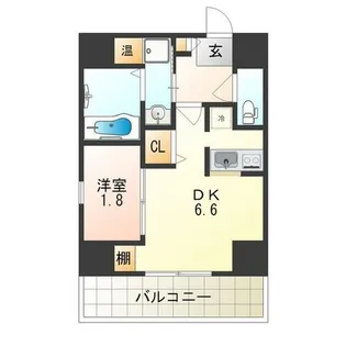 大阪府大阪市北区中津7丁目【マンション】の間取り