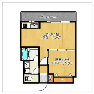 ビエラコート博多駅前【904号室】の間取り