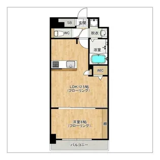 S-RESIDENCE大濠公園achieve【803号室】の間取り