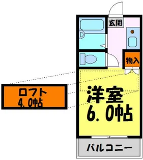 CONRAD宝塚【107号室】の間取り