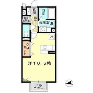 兵庫県神戸市北区山田町小部字戸口谷【アパート】の間取り