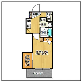 アクタス天神セントラルタワー【10階】の間取り