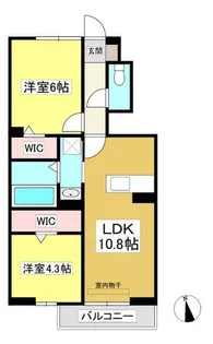 グランツⅡ番館【1階】の間取り