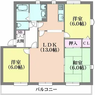 ユートピア20B棟【2階】の間取り