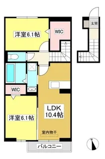 グランツⅡ番館【2階】の間取り