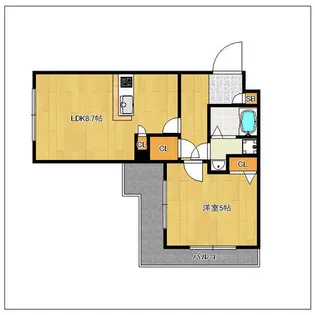 ラフォーレ六本松【3階】の間取り