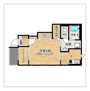アムール香椎駅前II【102号室】の間取り