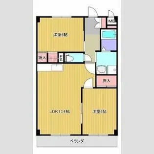 ラ・カーザ小島【1階】の間取り