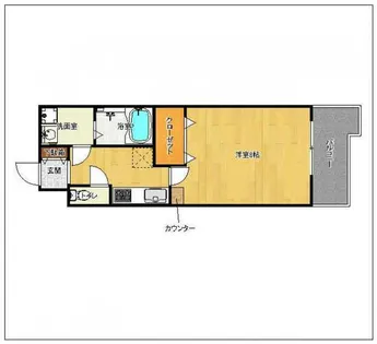 エンクレスト赤坂【7階】の間取り