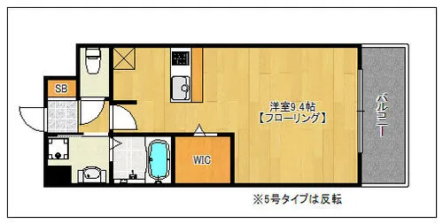 エンクレスト姪浜【804号室】の間取り