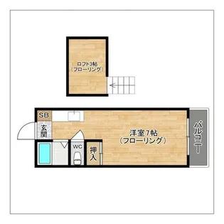 アーバン新宮【205号室】の間取り