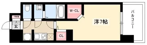 パルティール黒川本通り【4階】の間取り