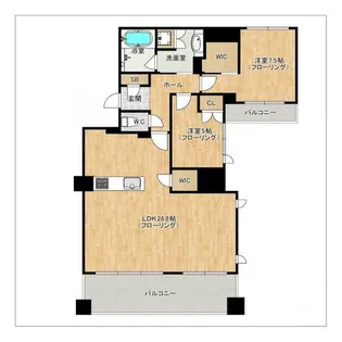 グランドメゾン大濠公園【6階】の間取り