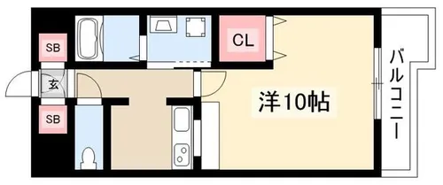 プレシャス鴨付【3階】の間取り