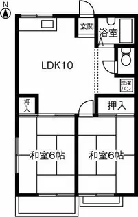 サンハイツ小沢【201号室】の間取り