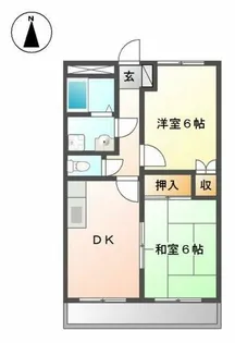 エスポワールマキ【1階】の間取り