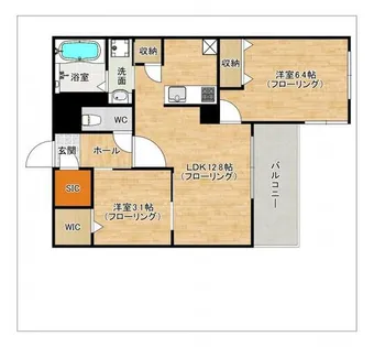 MODERN PALAZZO 姪浜II【407号室】の間取り