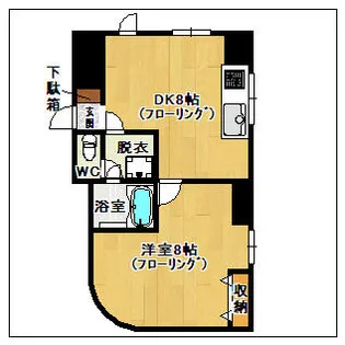 ロマネスク博多駅前【12階】の間取り