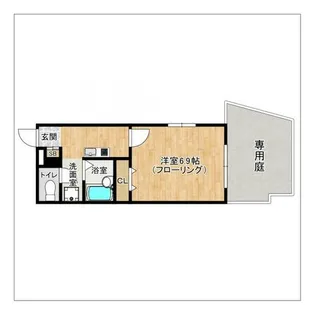 KS1野芥【101号室】の間取り