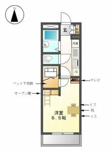 OMレジデンス上飯田【105号室】の間取り